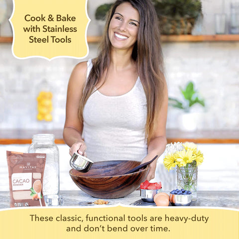 Simply Gourmet stackable measuring cups keep your kitchen drawers tidy and accessible.