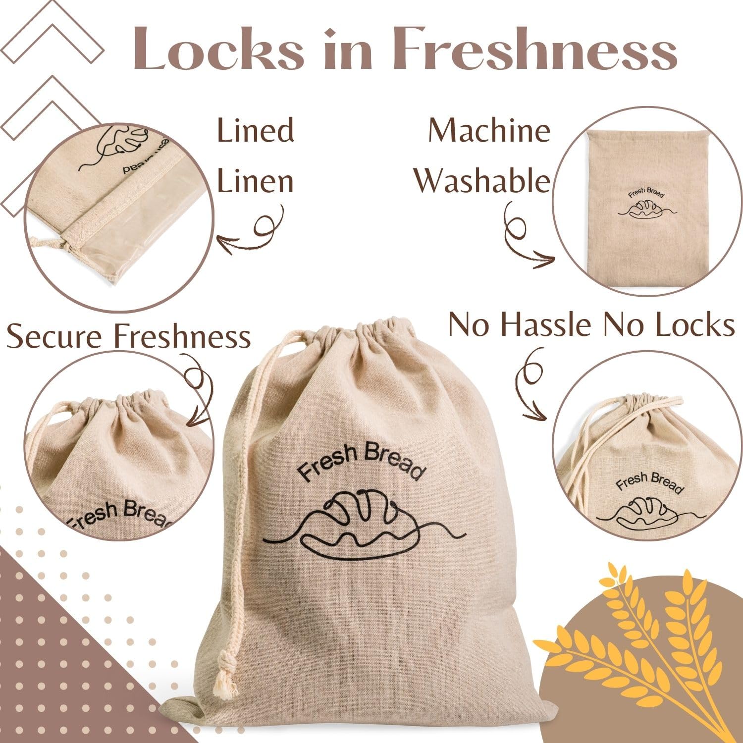 Simply H&K bread bags keep kitchen organized and tidy.