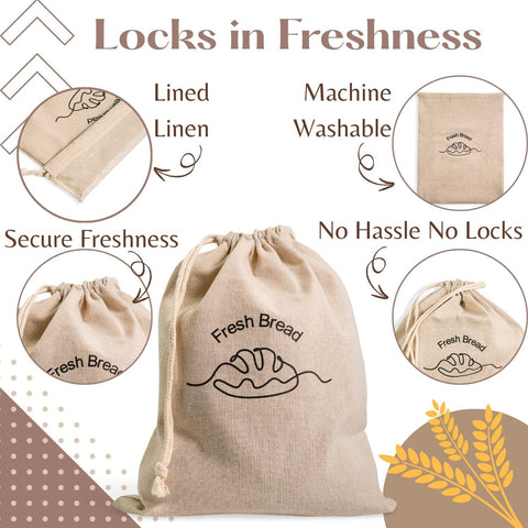 Simply H&K bread bags keep kitchen organized and tidy.