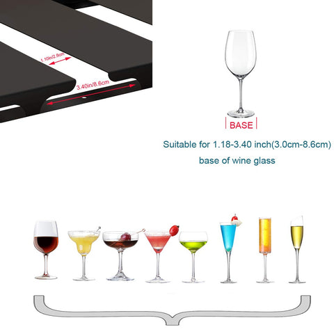 SIMVE glassware drying hanger keeps delicate glasses safe and air-dried.