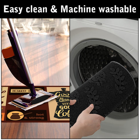 Waterproof and oil resistant surface for quick cleanup in busy kitchens.