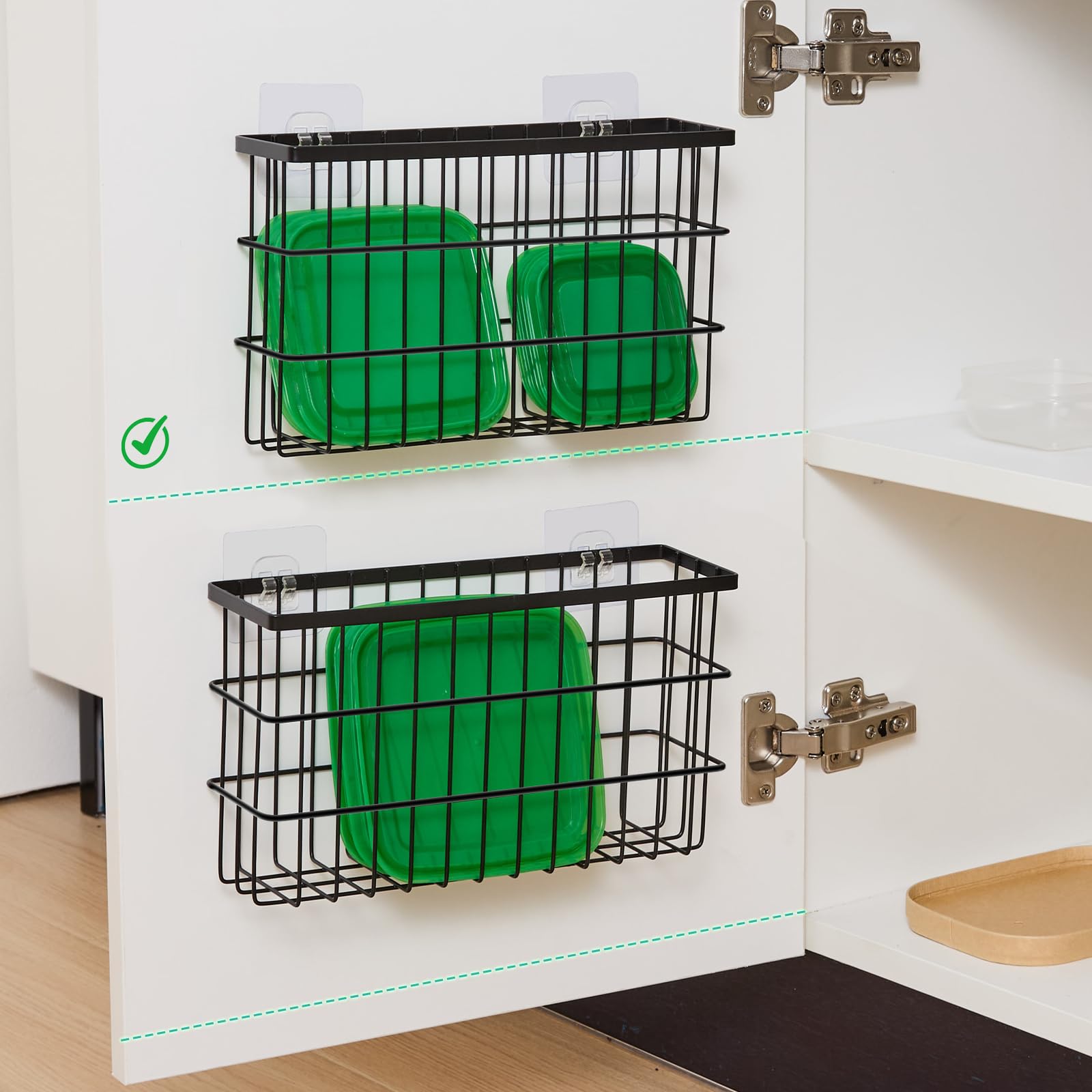 Sinnsally adhesive strips for damage-free installation.
