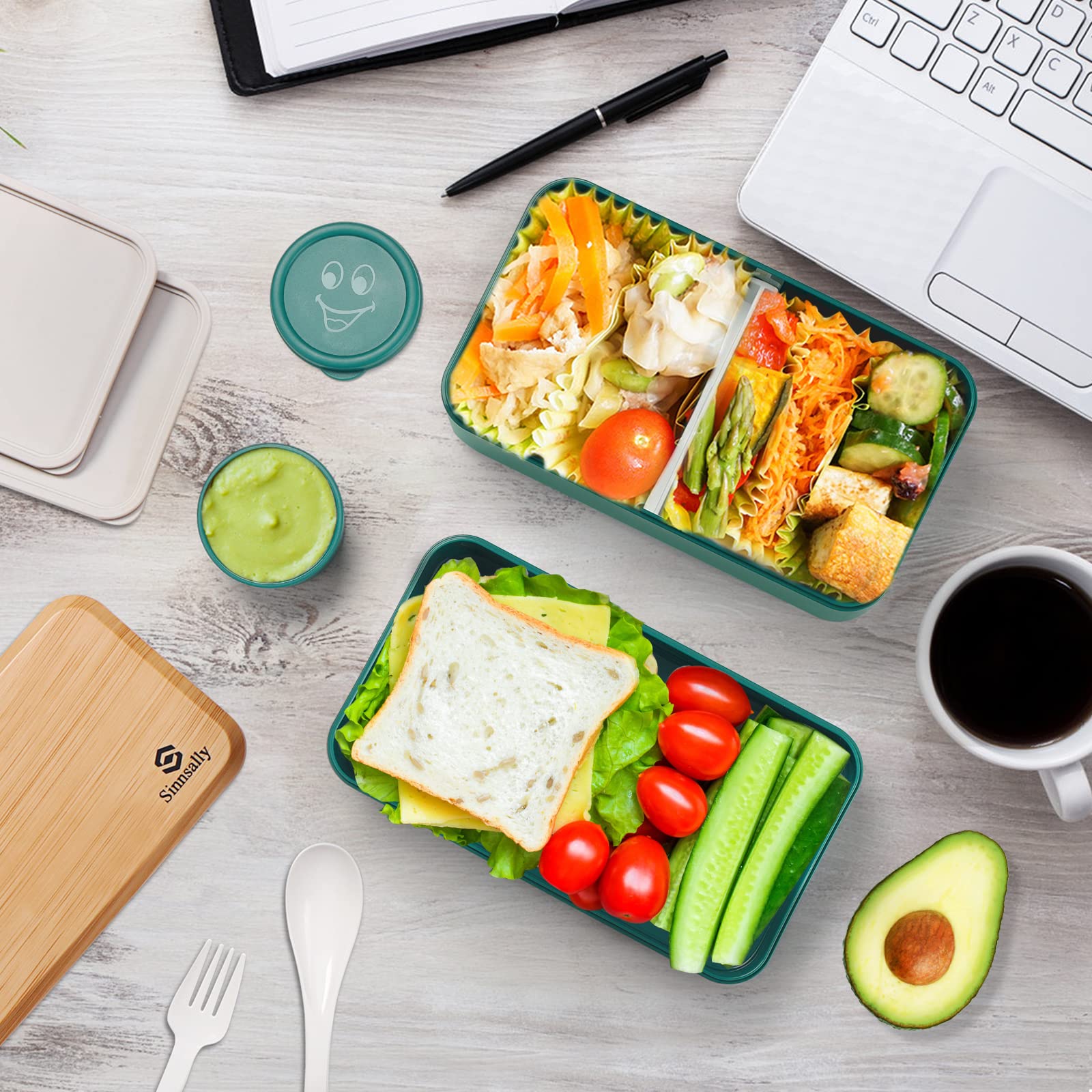 Sinnsally Bento Box microwave-safe container for quick reheating of meals.
