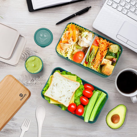 Sinnsally Bento Box microwave-safe container for quick reheating of meals.