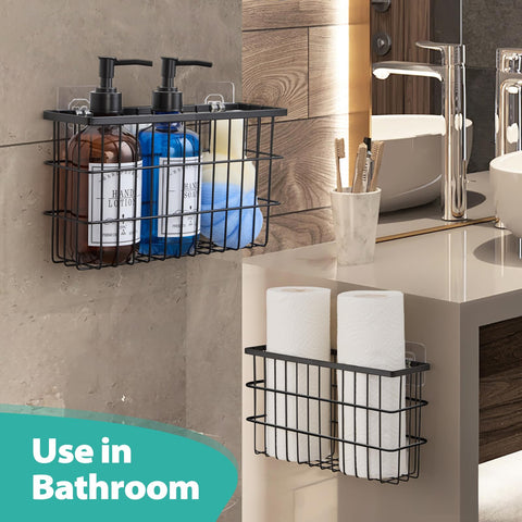 Sinnsally durable metal baskets support up to 6.6 pounds.