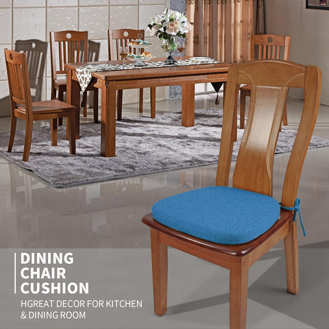 SINOSSO blue U-shape cushion supports posture on dining chairs.