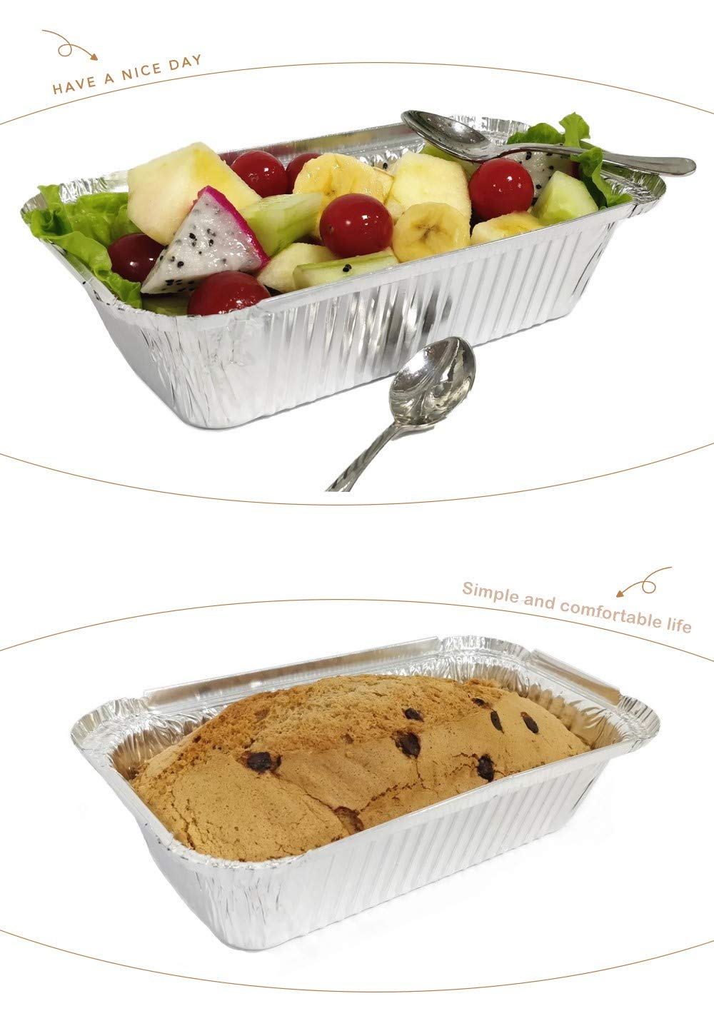 SINTOP 50-pack set with lids for takeout and simple portioning.