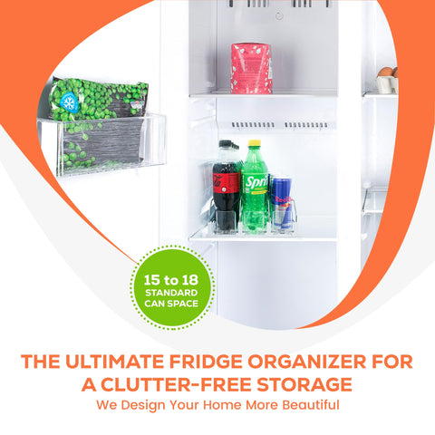 SIP SORT 15-can capacity keeps beverages organized in three neat rows.