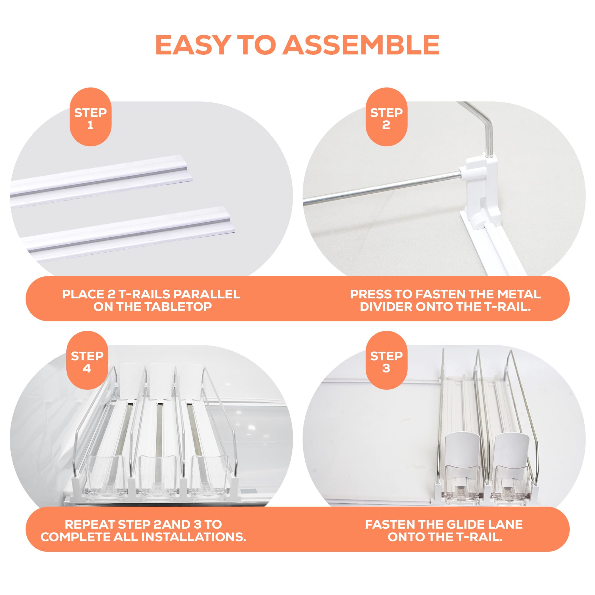 SIP SORT Fridge organizer includes clear dimensions guide for proper fit.
