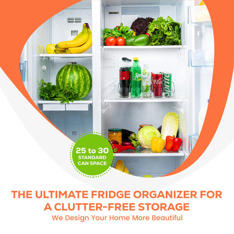 Sip Sort white-color demo shows clean, modern fridge organization.