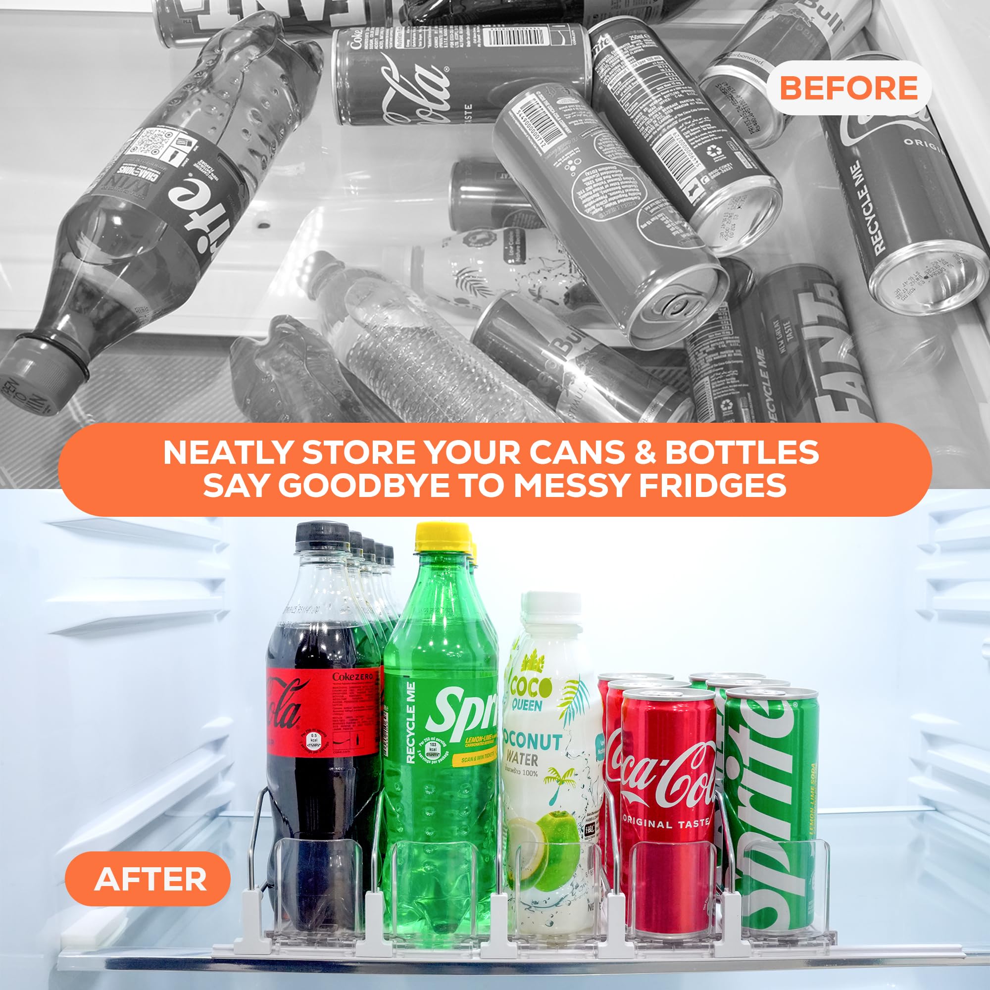 Sip Sort width-adjustment emphasizes adaptable fit for various beverages.