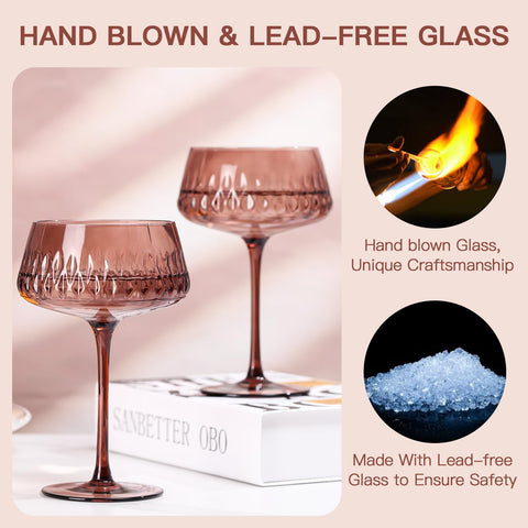 SIPBYSOP Venus Coupe red diamond glass elevates festive toasts and celebrations.
