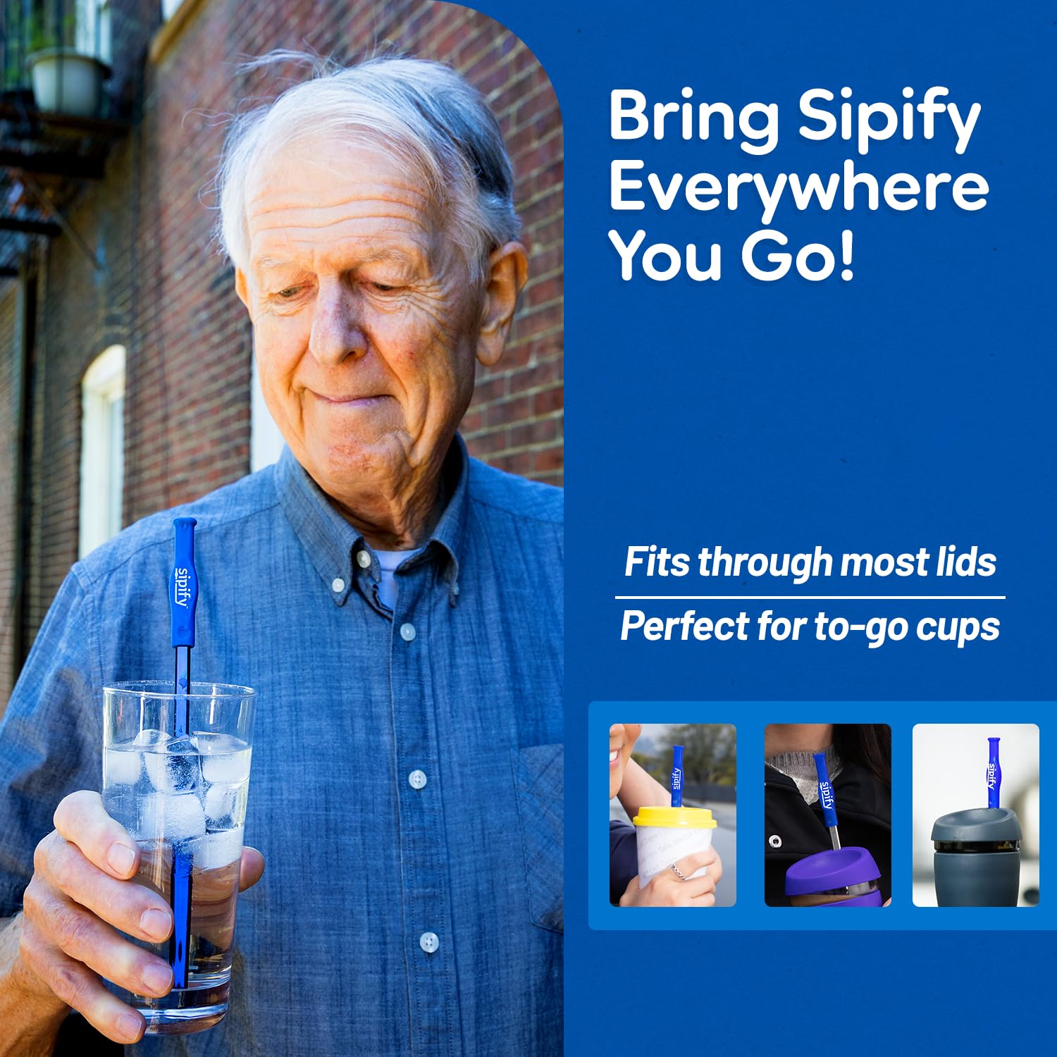 Sipify Flow-Limiting Dysphagia Straw comes in a 2-pack for daily use.