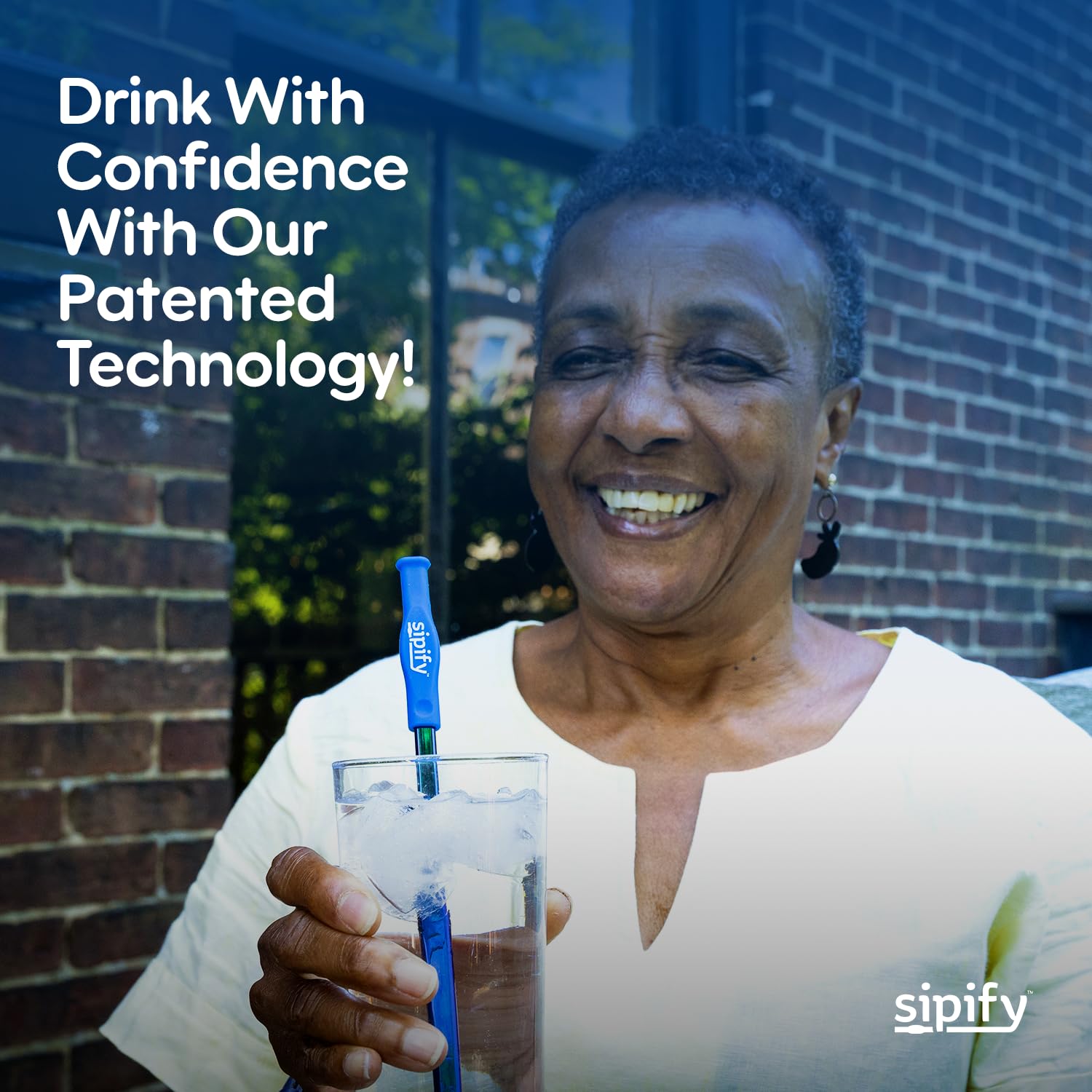 Sipify Flow-Limiting Dysphagia Straw supports hot coffee or tea with controlled flow.