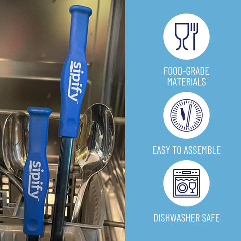 Sipify Flow-Limiting Dysphagia Straw is an SLP-recommended design for controlled sipping.