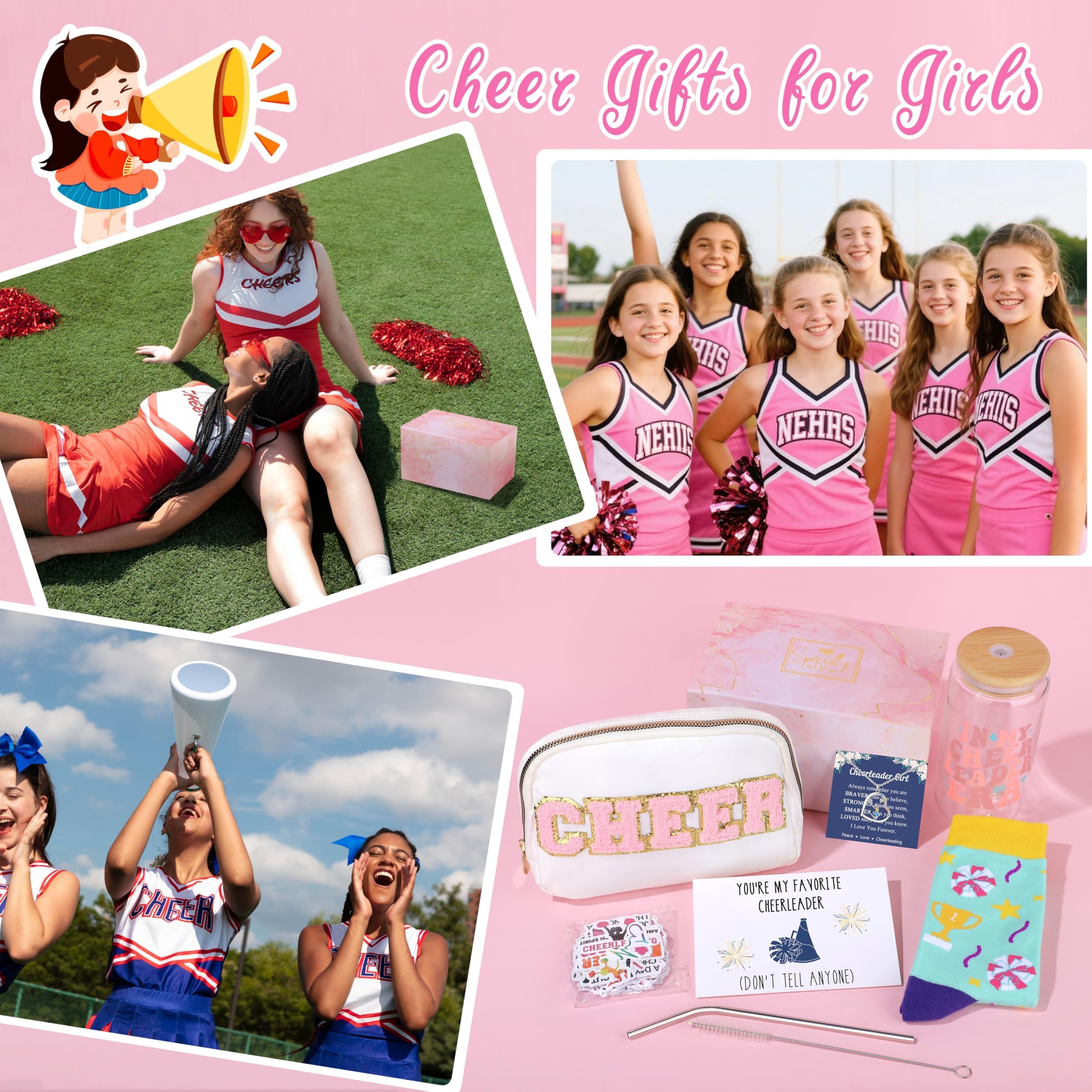 SiplyHaven gift packaging highlights cheer-themed set for easy gifting.