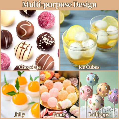 SIQINZONGWA sephere-cake-decorations edible ball accents for desserts.