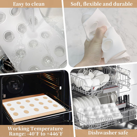 SIQINZONGWA sphere-mold-easy-release non-stick design aids cleanup.