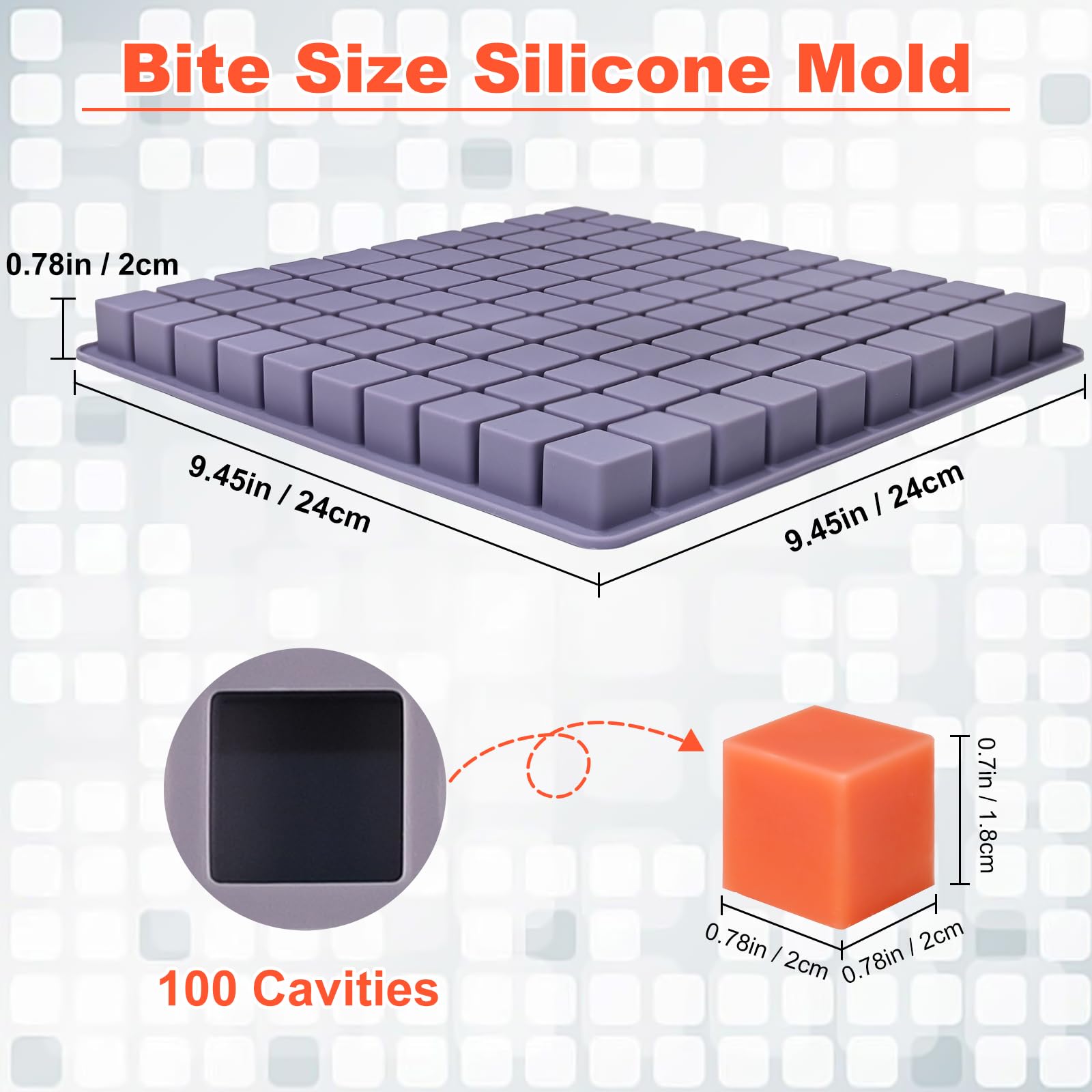 Flexible SIQINZONGWA silicone mold provides simple pop-out release.