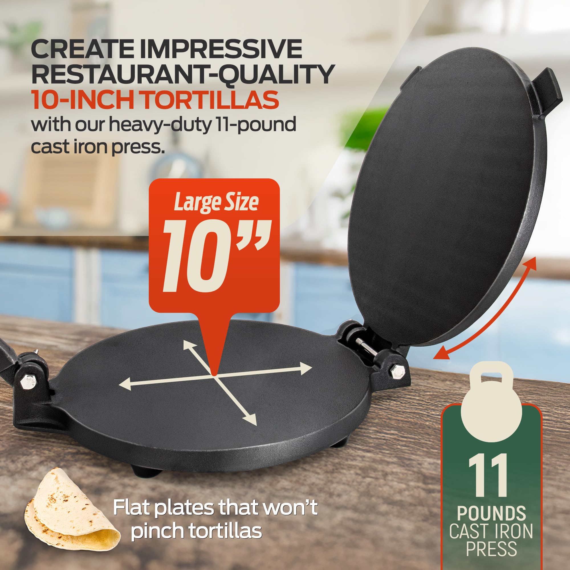 SIRCLES pre-seasoned surface provides immediate use with reduced sticking.