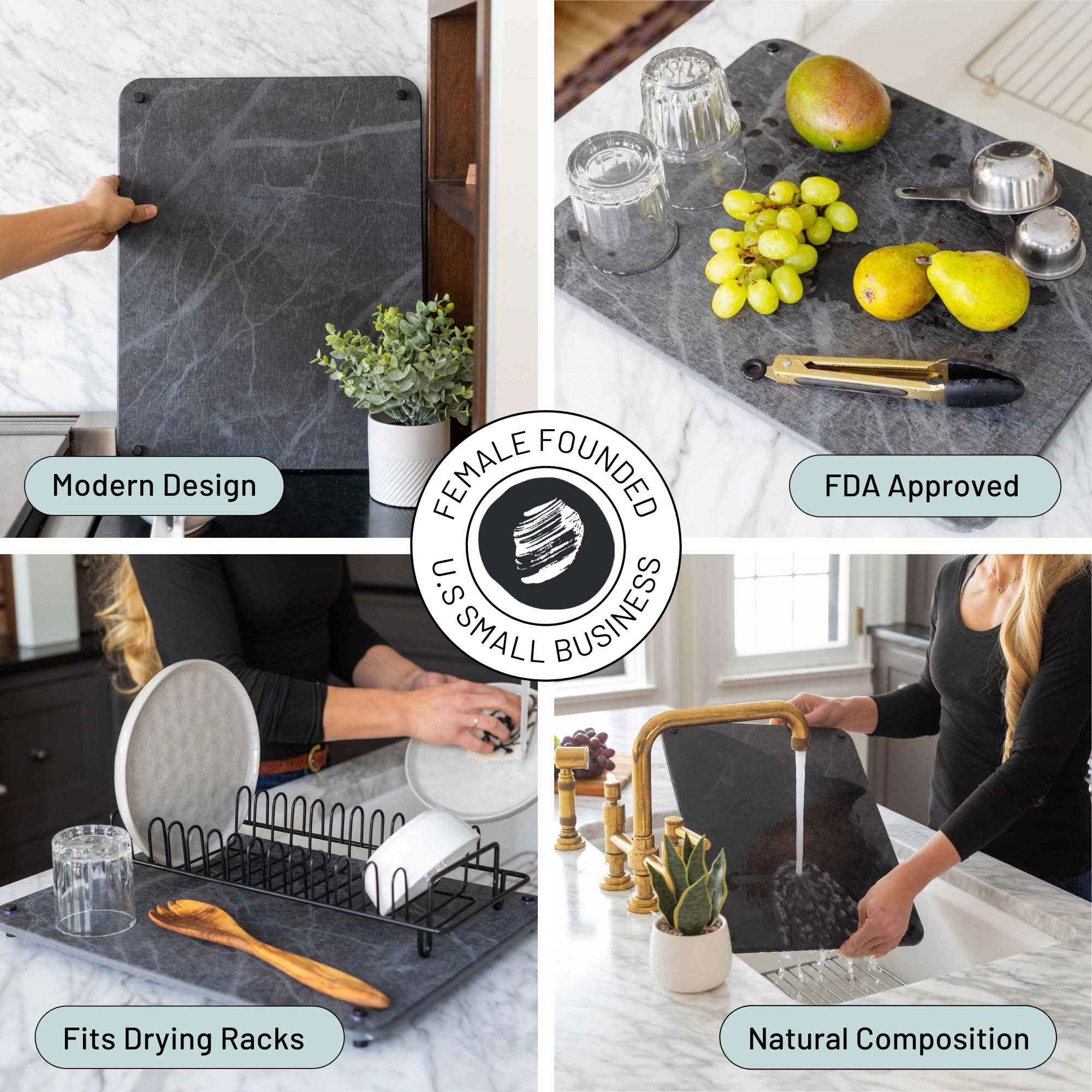 Siren Stone mat used as a heat-safe trivet for hot cookware.