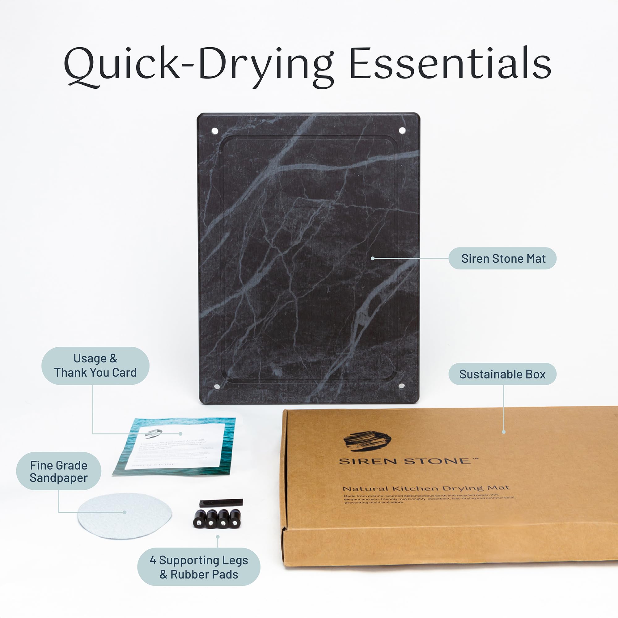 Siren Stone mat acts as a coffee mat for a hot brewer setup.