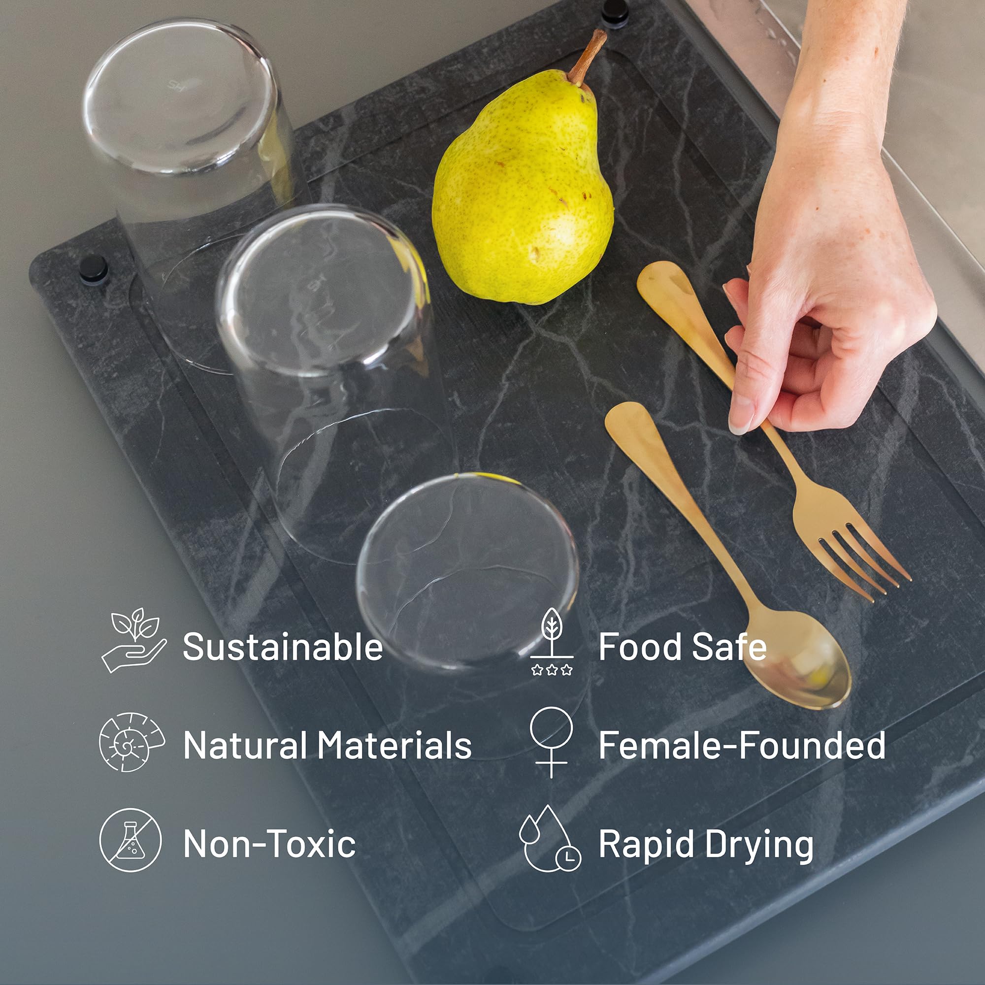 Siren Stone mat care: rinse and wipe to maintain performance.
