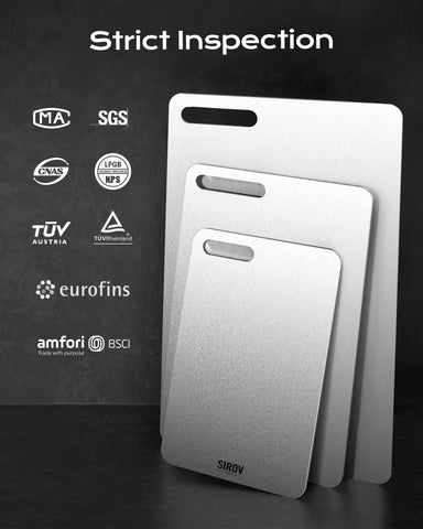 Sirov titanium cutting board durability and long lasting hygiene for busy kitchens