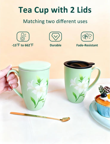 SISETOP golden spoon adds a graceful stir for loose leaf tea.