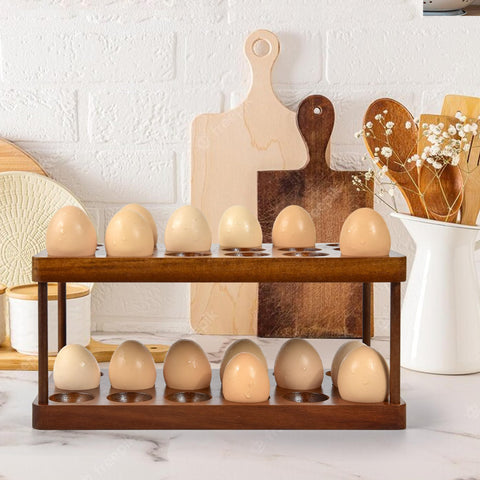 Sishynio countertop egg organizer elevates display during meals and gatherings.