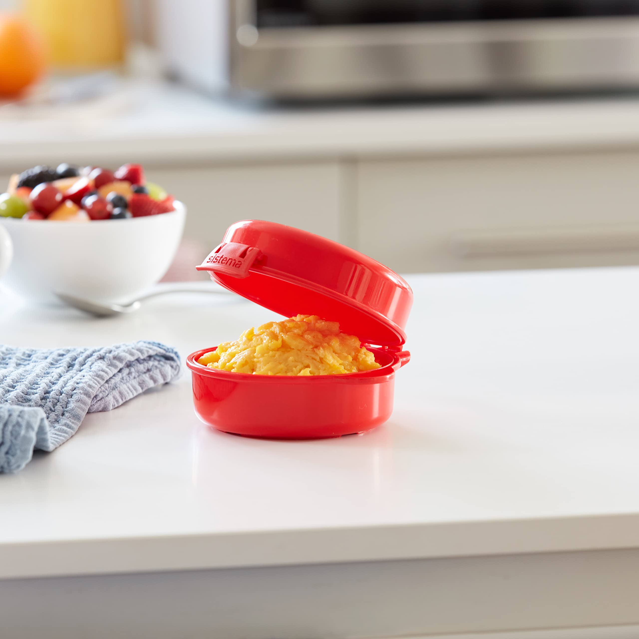 Sistema Easy Eggs BPA-free label highlighting safe materials