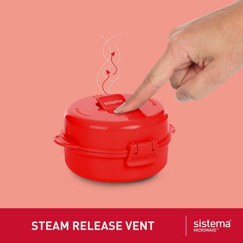 Sistema Easy Eggs hinge lid design for easy one-handed use