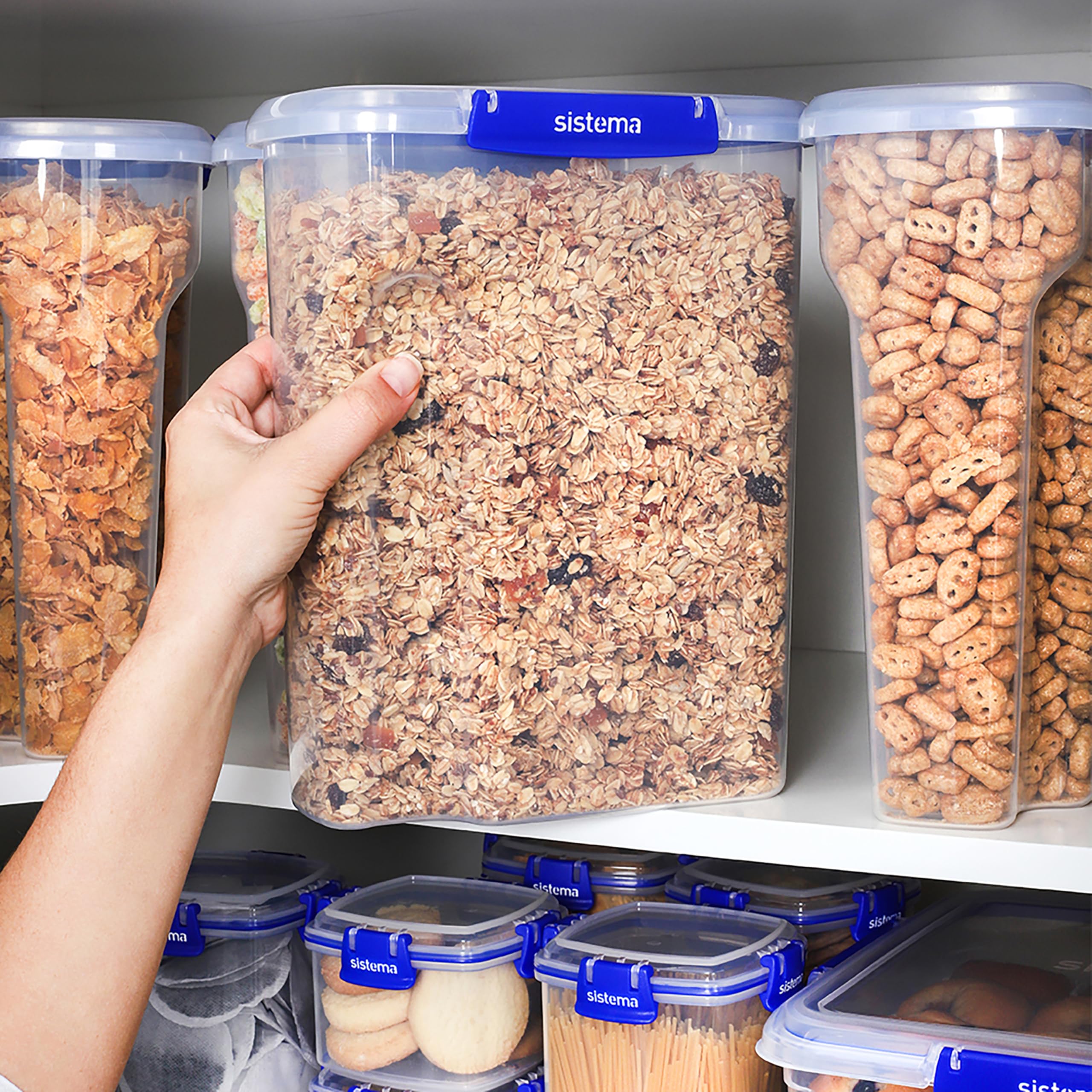 Sistema KLIP IT PLUS stackable nesting solution for drawers.