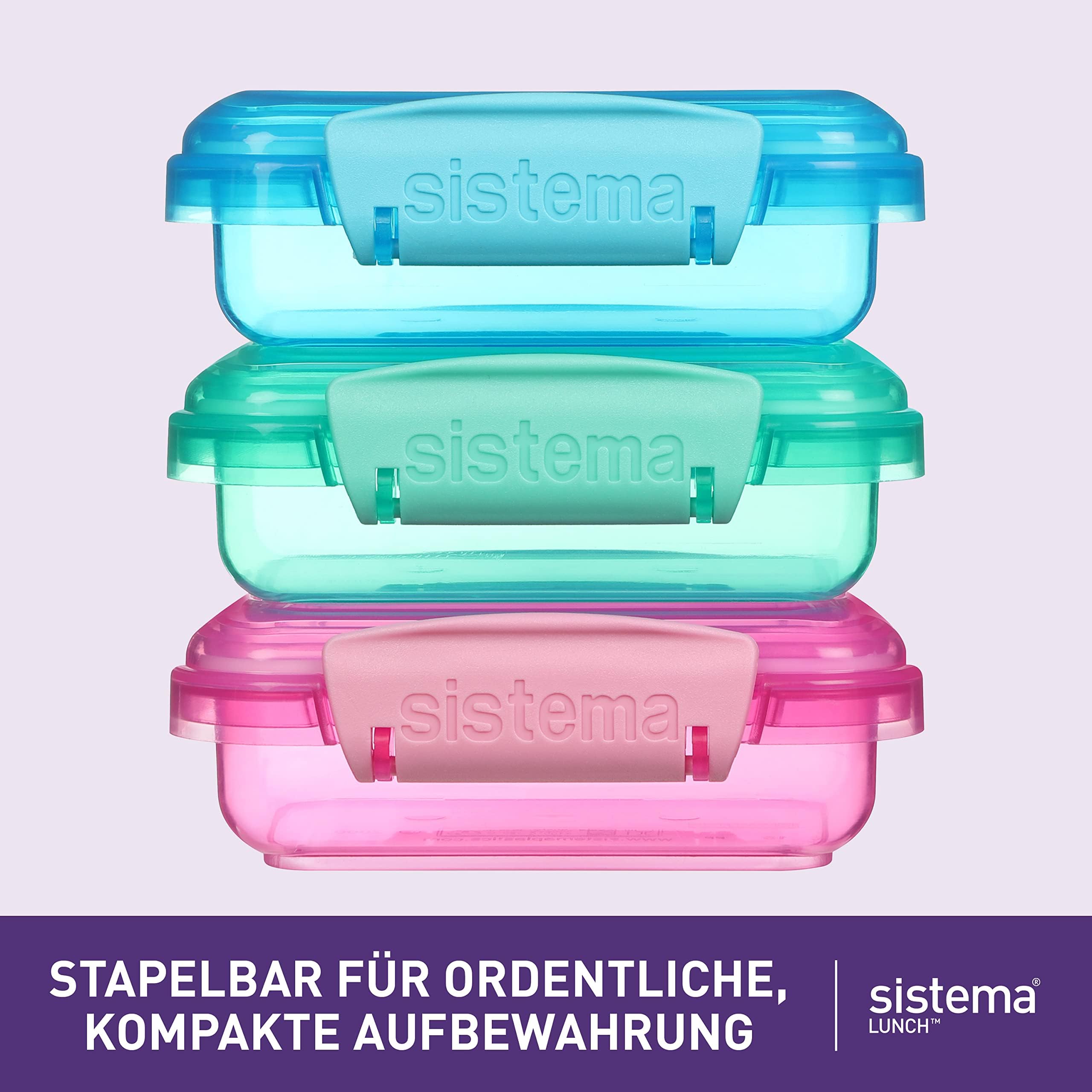 Sistema Lunch Collection stackable design demonstrates compact, modular storage