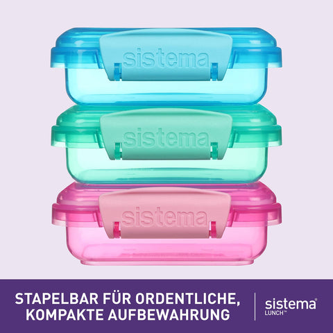 Sistema Lunch Collection stackable design demonstrates compact, modular storage