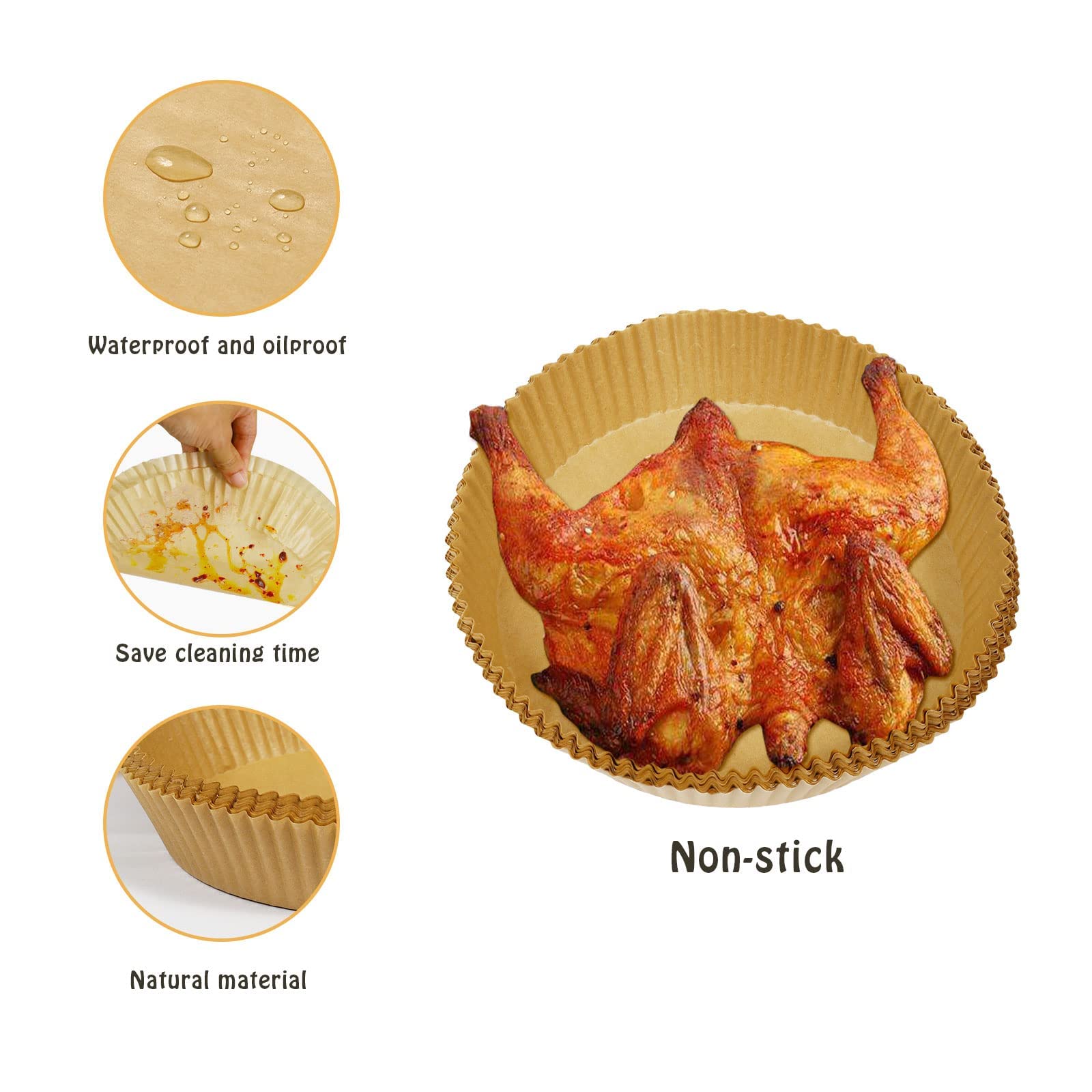 Siudangka baking and frying paper liners pack ideal for parties and home use.