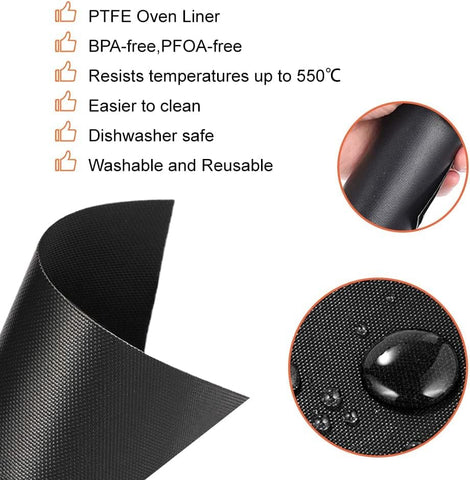 SIUDANGKA Breville toaster oven liner reusable for easy, quick cleanup