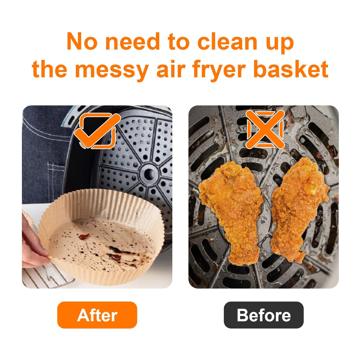 Siudangka Ninja AF101 AF150 XL compatible liners simplify post-c cook cleanup.