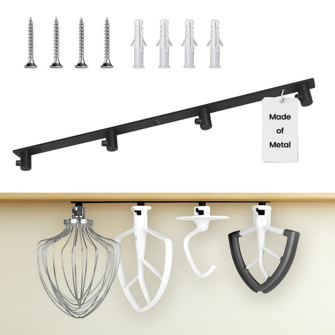 SIUDANGKA hanging hook on wall stores KitchenAid attachments neatly.
