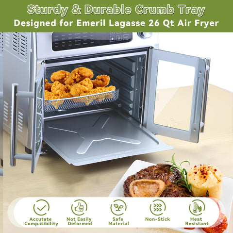 SIUDANGKA nonstick oven liner aids quick cleanup after cooking.