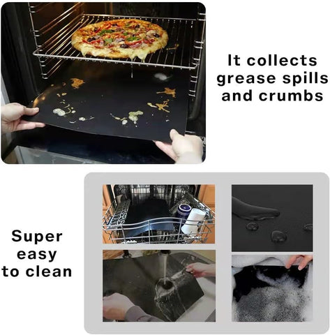SIUDANGKA oven liner provides drip-pan protection for mess-free cooking