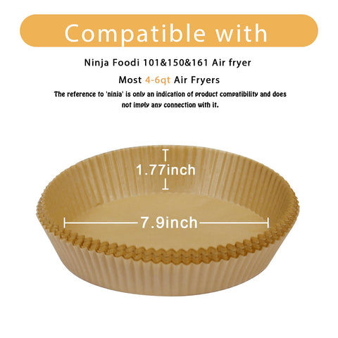 Siudangka round-edge liner shown with Ninja AF101 AF150 XL for mess-free cooking.