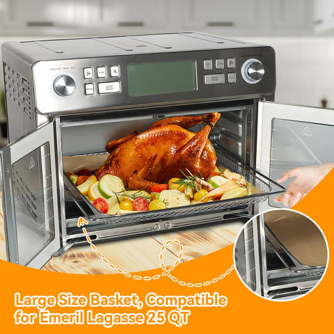 SIUDANGKA Teflon mats for even heat and easy cleanup in Emeril Lagasse 360