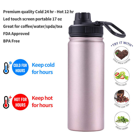 Leak-proof lid prevents spills during travel and daily use.