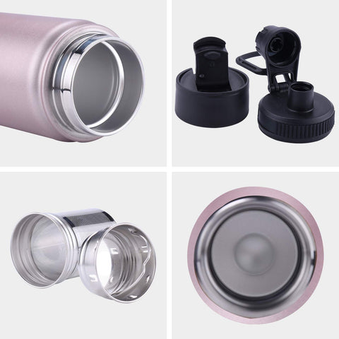 Two-piece stainless steel mesh filter for brewing loose leaf tea.