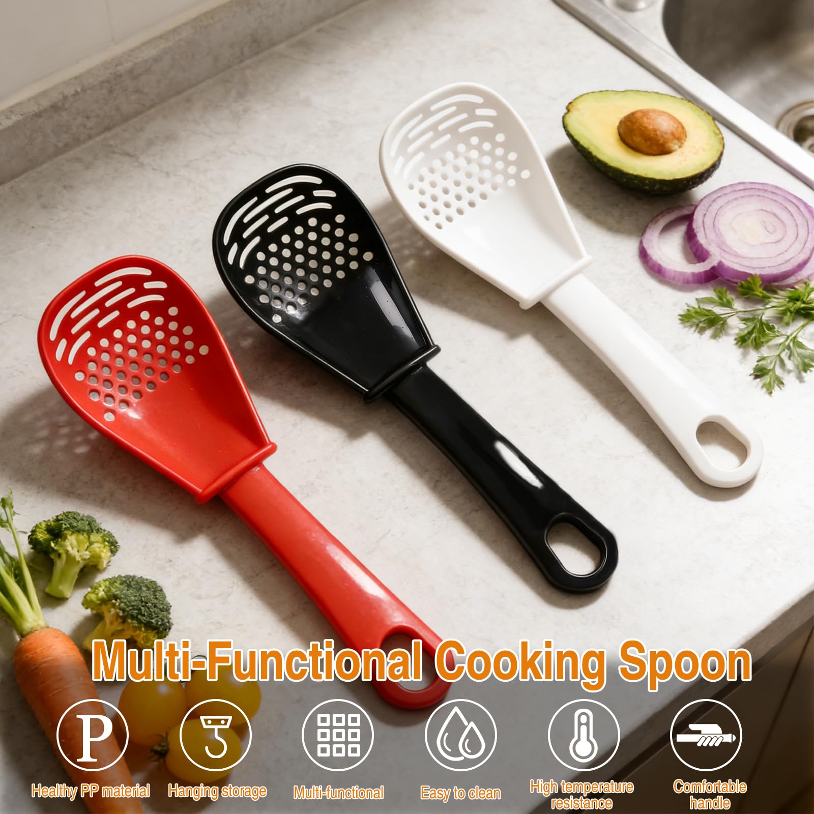 Six-in-One Kitchen Spoon Set durable daily-use tool for versatile tasks