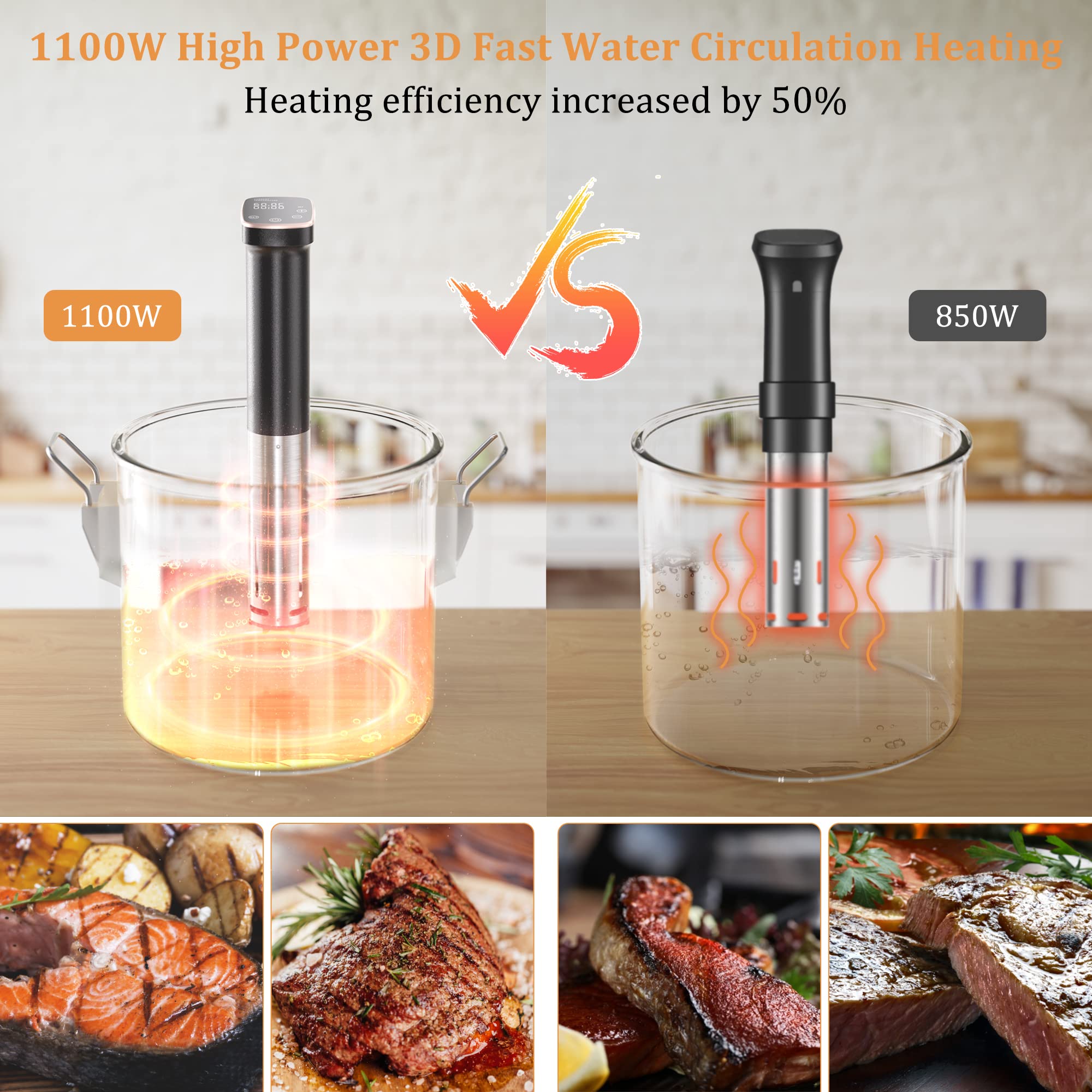 Sixfivsevn sous vide cooker precise temperature control for restaurant-quality results