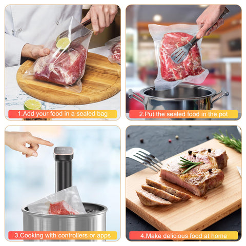 Sixfivsevn sous vide cooker ultra-quiet operation under 20 dB