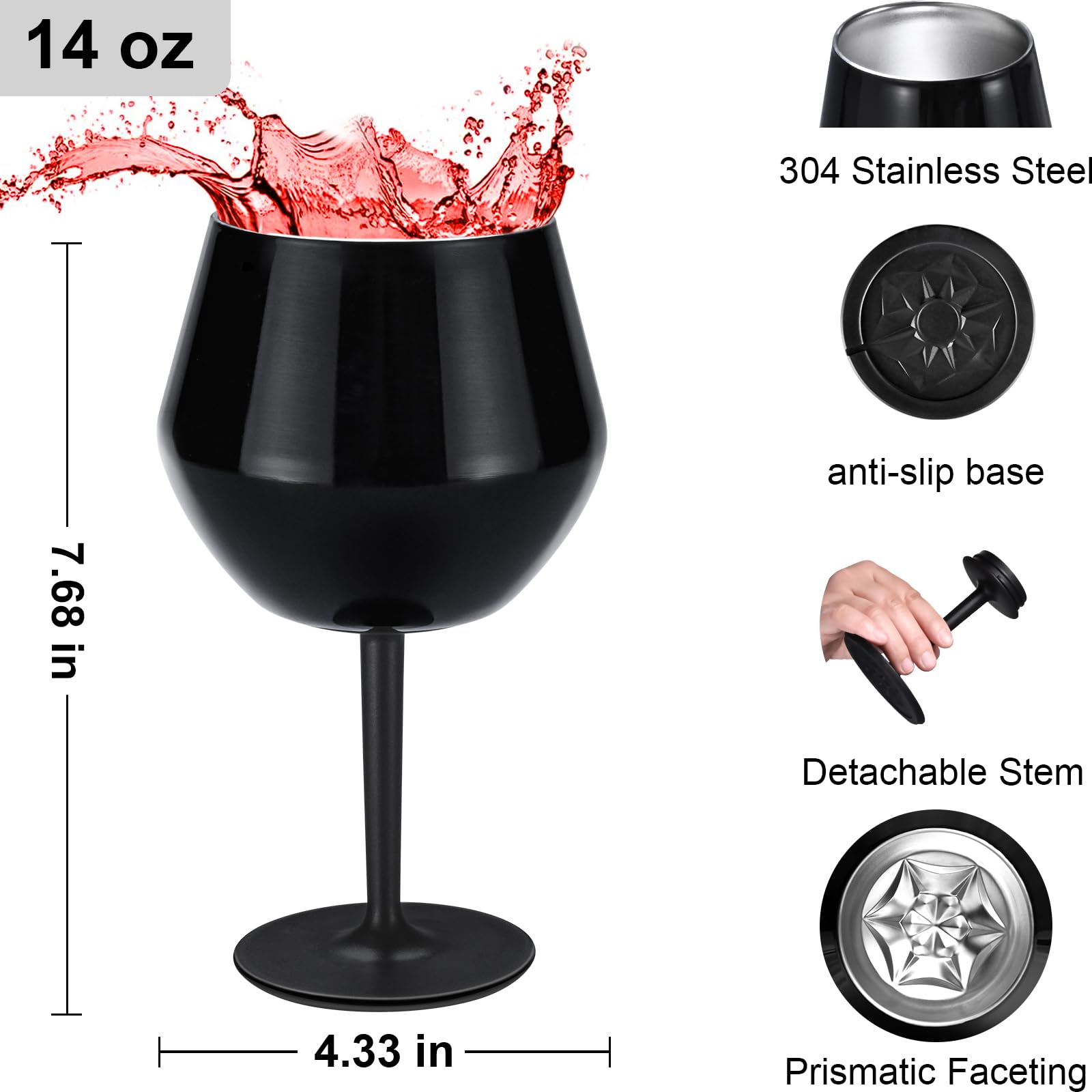 Siyaluens prismatic base reflecting light for a luxurious sip