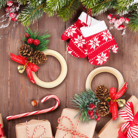 SIYOMG table decor napkin rings add subtle charm to Christmas dinners